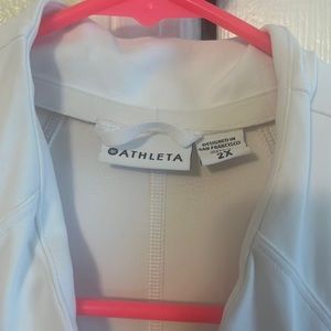 Athleta Long Sleeve White Jacket